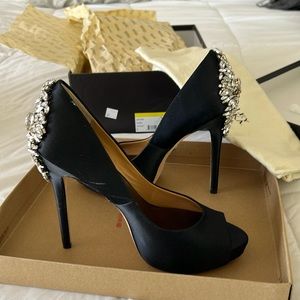 Black Badgley Mischka Kiara heel sz 8
